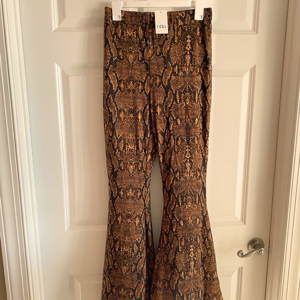 Women’s P.CILL Flare Knit Pants NWT